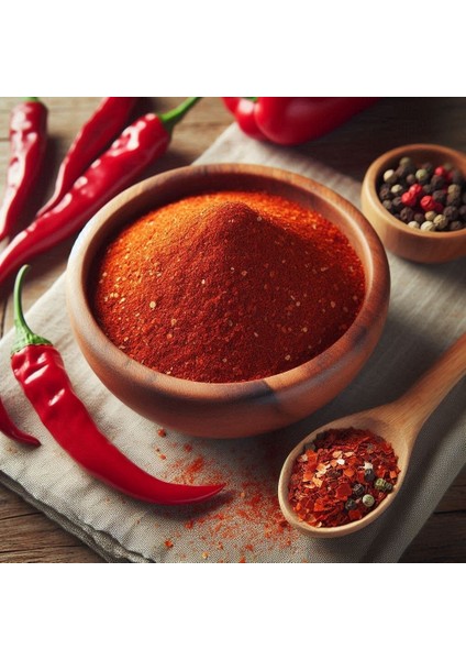 Doğal Gurme Serisi Ev Yapımı Tatlı Pul Biber, Kırmızı Tatlı Pul Biber 160GR
