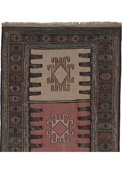 El Dokuma Geometrik Desenli kilim 97 x 167 cm fırsatları