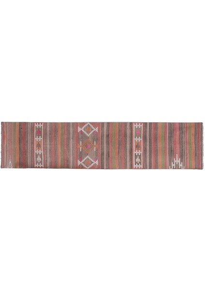 El Dokuma Kilim Yolluk 75 x 353 cm