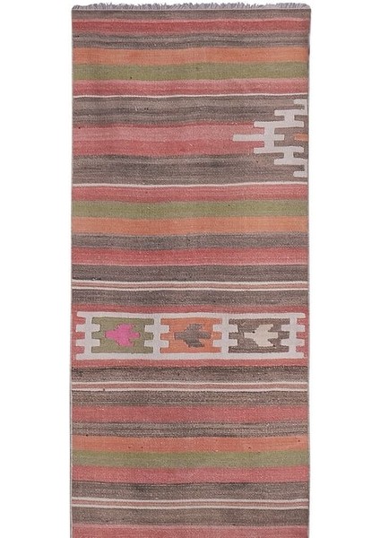 El Dokuma Kilim Yolluk 75 x 353 cm