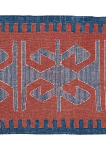 Etnik Bulvar El Dokuma Kilim Geometrik Desenli Halı 45 X 105 Cm