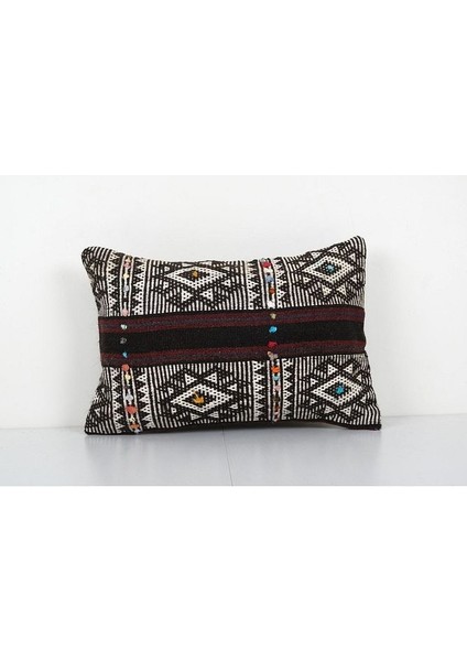 Geometrik Desenli El Dokuma Kilim Kırlent Kılıf (Içliksizdir)