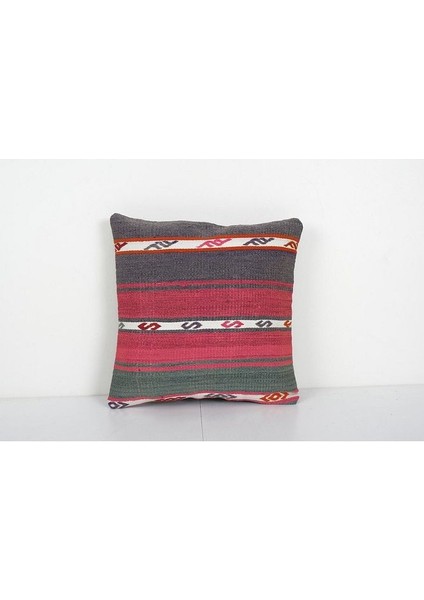 Çizgili El Dokuma Kilim Kırlent Kılıf (Içliksizdir)
