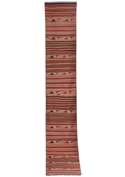 El Dokuma Kilim Yolluk 66 x 382 cm