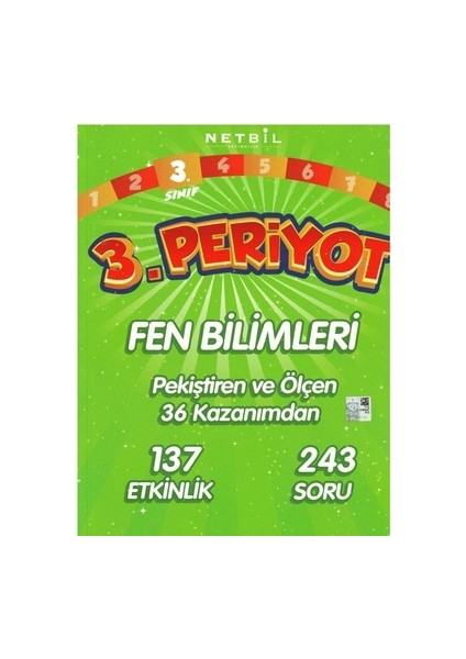 Netbil Yayıncılık 3. Sınıf Periyot Matematik - Periyot Fen Bilimleri - Periyot Hayat Bilgisi - 2. Sınıf Periyot Türkçe 4'lü Set