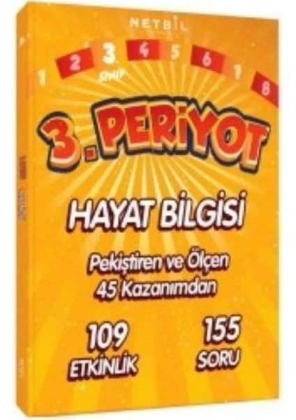 Netbil Yayıncılık 3. Sınıf Periyot Matematik - Periyot Fen Bilimleri - Periyot Hayat Bilgisi - 2. Sınıf Periyot Türkçe 4'lü Set