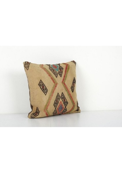 Geometrik Desenli El Dokuma Kilim Kırlent Kılıf (Içliksizdir) modelleri