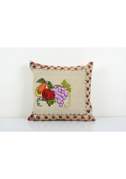 Çizgili El Dokuma Kilim Kırlent Kılıf (Içliksizdir)