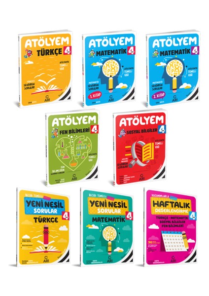 Arı 4.sınıf Atölyem Seti (8 Kitap)