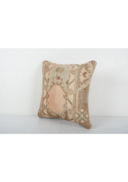 Kahverengi Renkli Geometrik El Dokuma Kilim Kırlent Kılıf (Içliksizdir) 45 x 45 cm modelleri