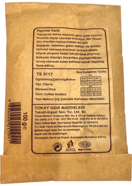 Geleneksel Az Kavrulmuş Türk Kahvesi Hafif Içim Bol Köpüklü 10 x 100 gr fiyatları