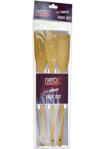 Kaşık Seti Bambu 3 Lü NRX-0753