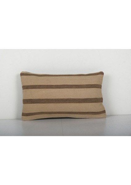 Çizgili Desenli El Dokuma Kilim Kırlent Kılıf (Içliksizdir)