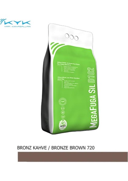 Silikonlu Seramik Derz Dolgusu , Bronz Kahve Renk 5kg