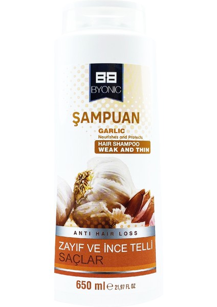 Garlic Şampuan ve Argan Yağlı Saç Kremi Seti | Zayıf ve Ince Telli Saçlar Için Güçlendirici Bakım