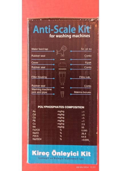 Anti̇ Scale Fi̇ltre Ki̇reç Önleyi̇ci̇ 150 gr