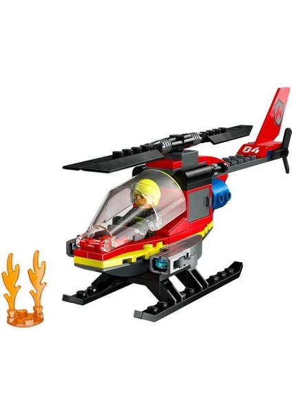 60411 LEGO City Itfaiye Kurtarma Helikopteri 85 Parça +5 Yaş fiyatları