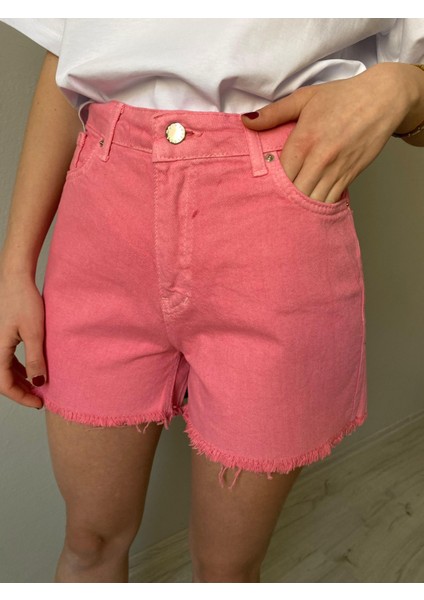 Yüksek Bel Denim Kadın Kısa Şort fiyatları