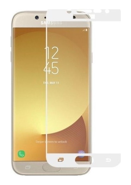 Galaxy J3 Pro Ekran Koruyucu Ekranı Tam Kaplayan Düz Cam Ekran Koruyucu