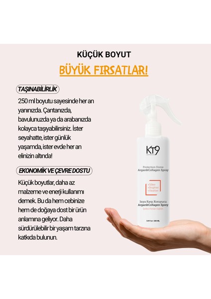 Isıya Karşı Koruyucu Argan-Kolajen Saç Spreyi / Protection Dome Argan-Collagen Sprey fırsatları