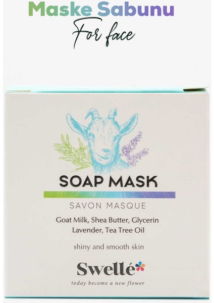 Premium Serii Keçi Sütlü Maske Sabunu, Yüz Güzelliği ve Maske, Siyah Nokta Karşıtı