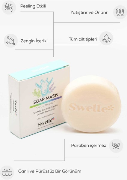 Premium Serii Keçi Sütlü Maske Sabunu, Yüz Güzelliği ve Maske, Siyah Nokta Karşıtı fiyatları