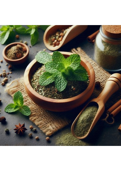 Doğal Gurme Serisi Nane Ince Öğütülmüş Ev Yapımı Kuru Nane 70GR