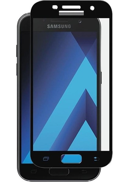Galaxy A3 2017 Ekran Koruyucu Ekranı Tam Kaplayan Düz Cam Ekran Koruyucu