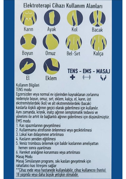 Elektroterapi Cihazı-Tens Cihazı