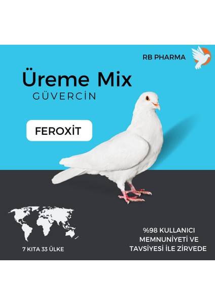 Feroxit-Güvercinler ' De Mucize Yumurta ve Performans  Arttırıcı 20 gr