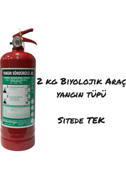 Yangın 2 kg Biolojik Yangın Tüpü - Tüvtürk Uyumlu