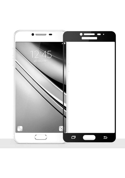 Galaxy J5 Prime Ekran Koruyucu Ekranı Tam Kaplayan Düz Cam Ekran Koruyucu