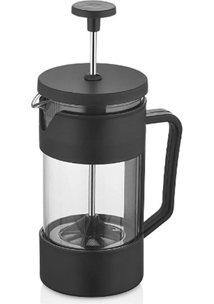 350 ml Siyah Çelik French Press, Çay ve Kahve Demliği, Şık ve Kullanışlı Tasarım
