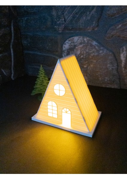 Noel Kış Evleri Seti – 2li Kış Evleri + Çam Ağacı Hediyeli Dekoratif Yılbaşı Süsleri Tealight Mumluk modelleri