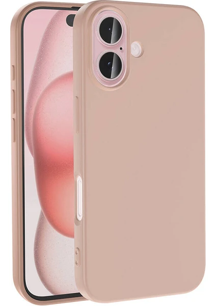 Apple iPhone 16 Kılıf Zore Lsr Lansman Kapak-Gold