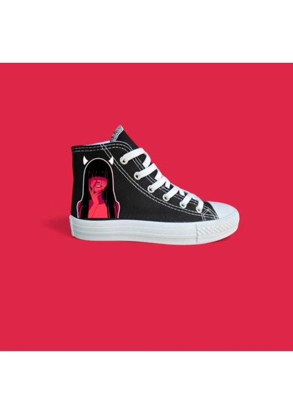 Diablo Girs Baskılı Siyahçocuk Spor Ayakkabı Sneaker