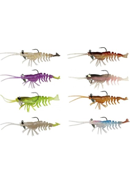 3D Shrimp Rtf 9 cm 7 gr Suni Yem 2 Adet