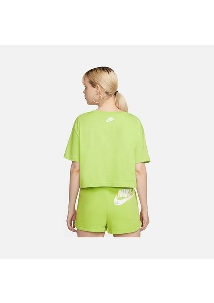 Sportswear Futura Flover Graphic Crop Short-Sleeve Kadın Tişört indirimleri