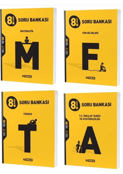 8. Sınıf Türkçe Soru Bankası - Matematik Soru Bankası - Fen Bilimleri Soru Bankası - İnkılap Tarihi Soru Bankası