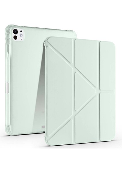 iPad Pro 11 2024 Kalem Bölmeli Folding Kapaklı Standlı Kılıf