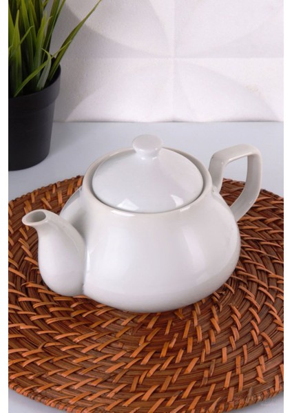 Beyaz Porselen Demlik, Şık ve Zarif Çay Takımı, Modern Tasarım