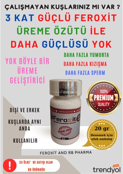 20 gr Feroxit Special Seri Üreme (Tüm Kuş Türleri Için )