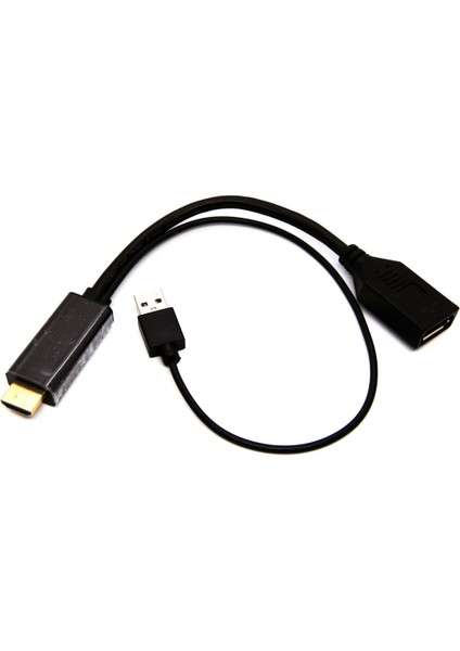 HDMI DisplayPort (DP) Adaptör Kablosu, HDMI Erkek - DP Dişi, Giriş: HDMI Çıkış: DP, 4KX2K@60Hz çözünürlük Beek HDMI M to DP F Adaptor Cable, Input: HDMI Output: DP, 4KX2K@60Hz çözünürlük