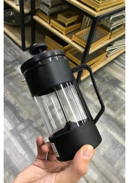 350 ml siyah çelik French Press, kahve ve bitki çayı için ideal, şık tasarım modelleri