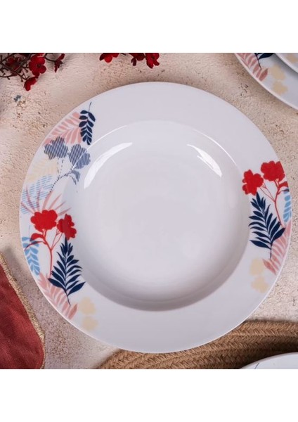 24 Parça Çift Dekorlu Yemek Seti