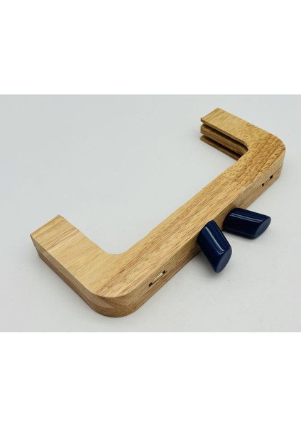 20 cm Lacivert Renk Silindir Başlıklı Ahşap Burs