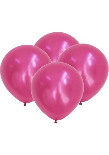 Metalik Balon 10'lu(Pembe)