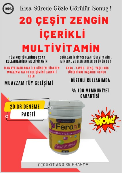 Yeni Nesil Multivitamin 20 Çeşit Zengin Içerik 20 gr