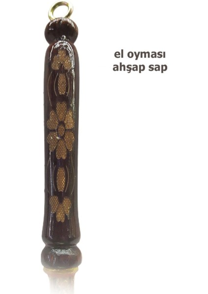 El İşlemeli Bakır Cezve, Büyük Boy, Mavi, Şık ve Dayanıklı Tasarım