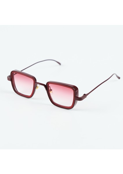 Lorgen Bordo Unisex Güneş Gözlüğü
